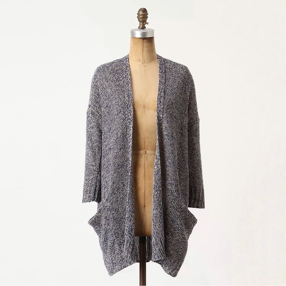 Anthropologie Sparrow Far From Whistler Longline Cardigan Sweater Moss Small - Picture 1 of 14